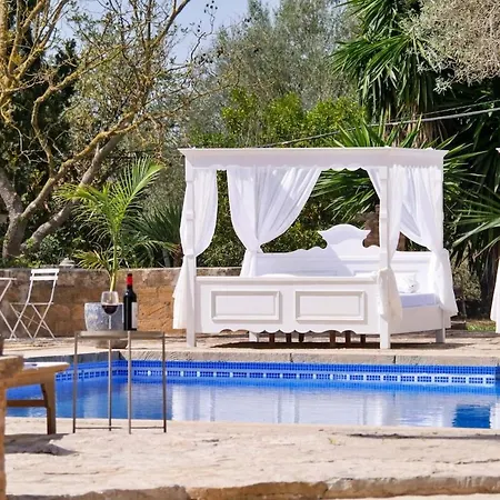 Llorenc 2 Auf Fincagehoeft, Klima, Wifi, Terrasse, Xxl Pool, Gemeinschaftskueche, Yoga * Manacor (Mallorca)